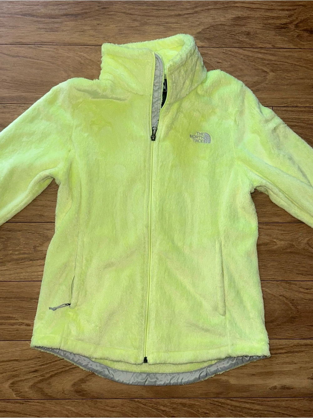The North Face Neon Yellow Plush Fleece Jacket